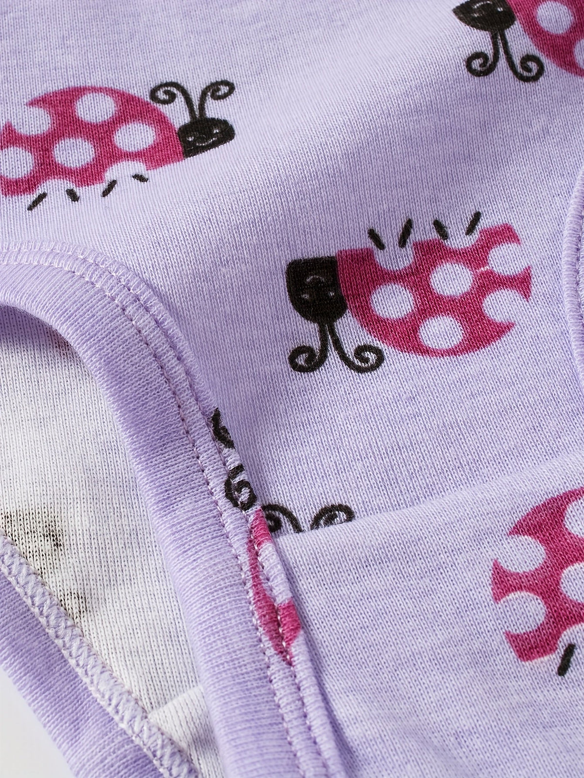 Girls' Printed Briefs 12-Pack in Random Colors and Patterns with Elastic Waists for Daily Changes