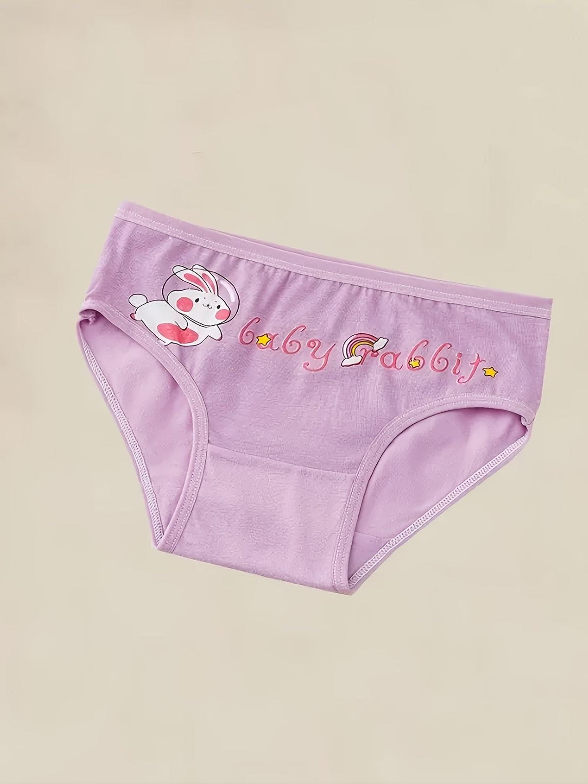 Girls' Cotton Briefs Eight-Pack with Assorted Cartoon Prints and Elastic Waists for Everyday Underwear Changes