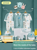 Newborn Clothing Set of 21 Pieces with Animal Print Garments and Coordinating Baby Essentials