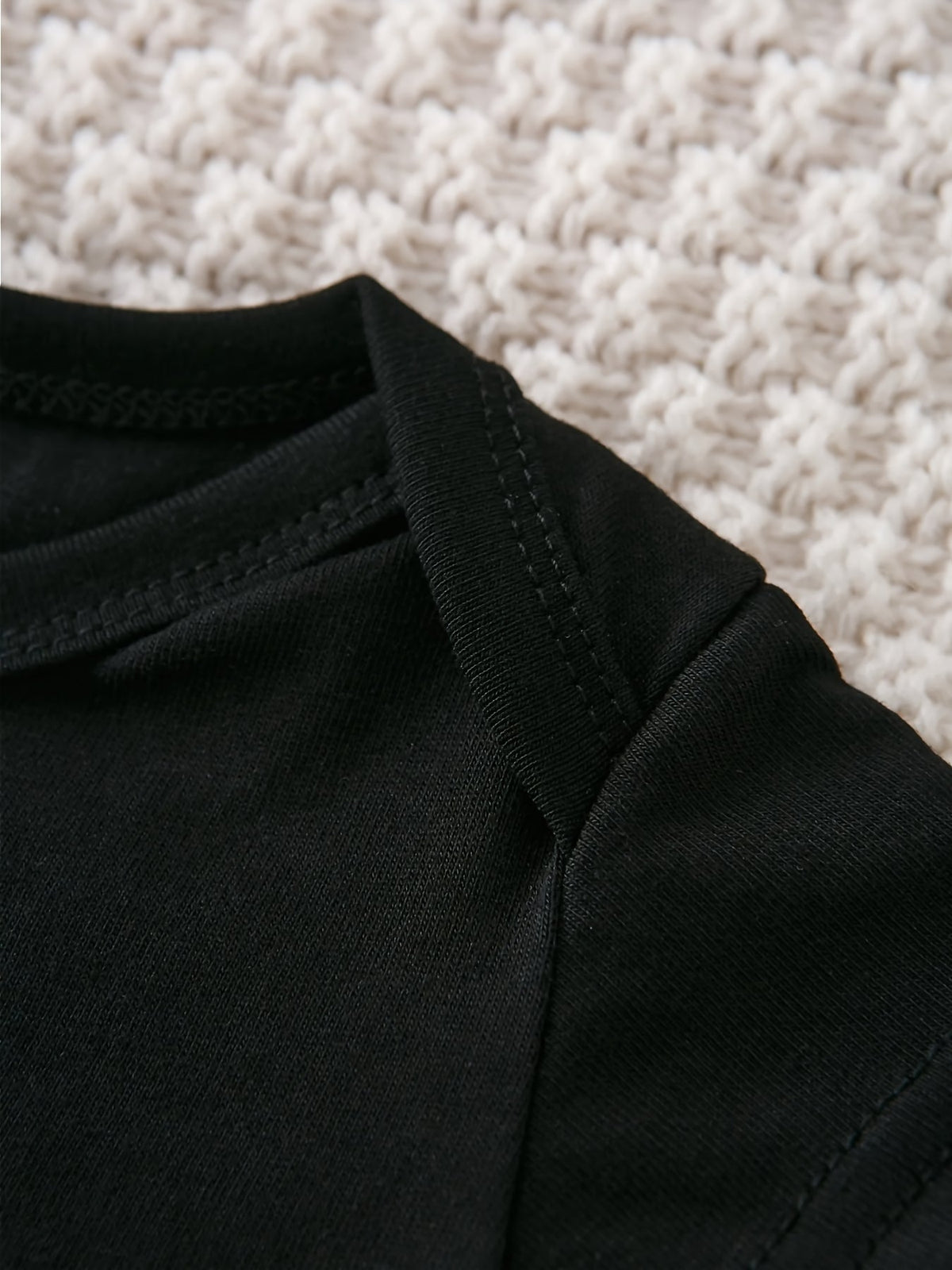 Baby Boy Big Sister Cotton Bodysuit in Black with Funny Family Lettering and Short Sleeves for Daily Wear
