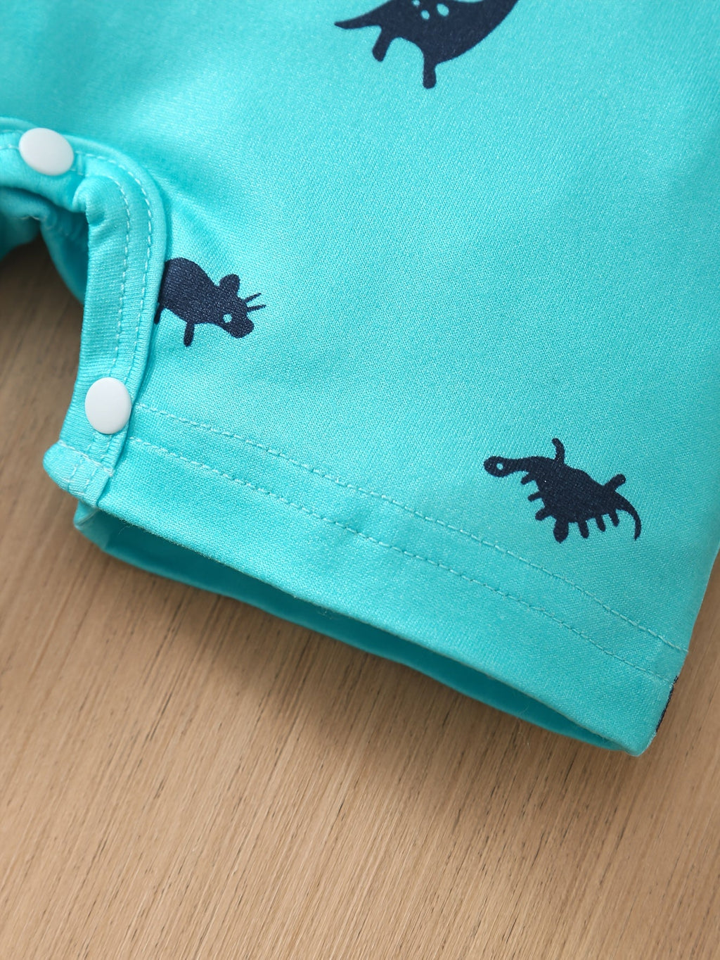 Baby Boys' Short Sleeve Rompers 3-Pack with Stripes and Dinosaur Prints in a Coordinated Summer Mix