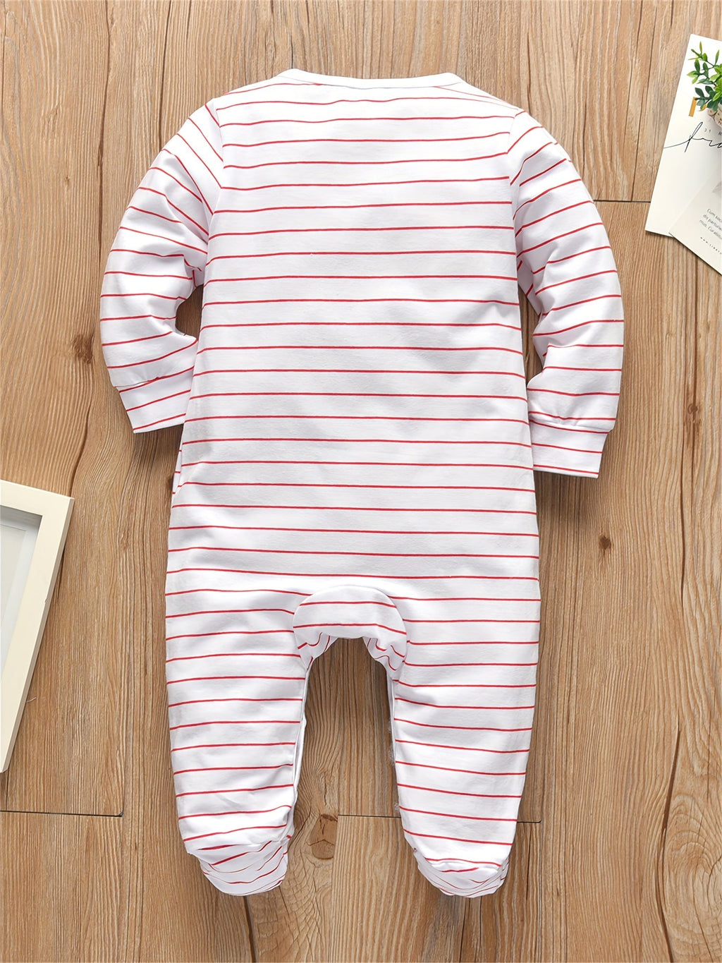 Baby Daddy and Mummy Footed Rompers 2-Pack with Long Sleeves and Family Slogan Prints for Everyday Outfits