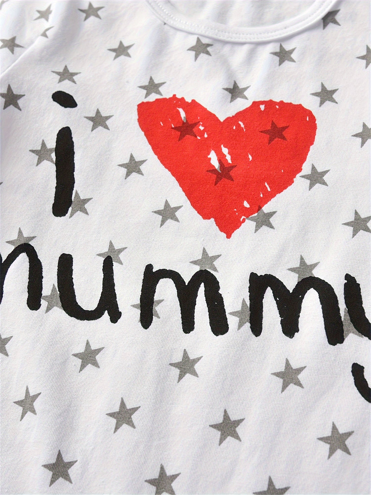 Baby Daddy and Mummy Footed Rompers 2-Pack with Long Sleeves and Family Slogan Prints for Everyday Outfits