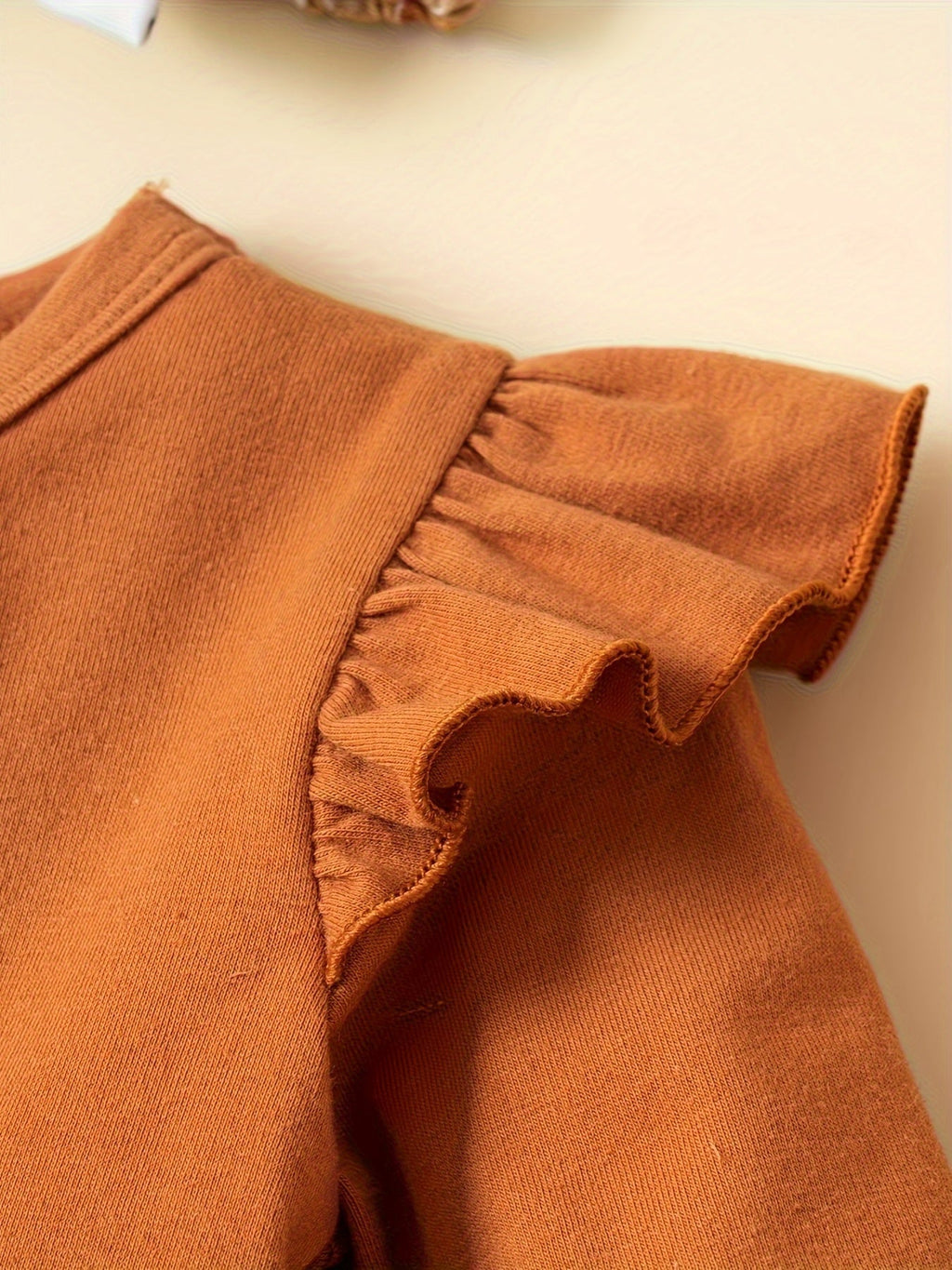Toddler Girls' Pumpkin Top and Pants Set with Ruffle Details and a Matching Bow Headband for Fall Outfits