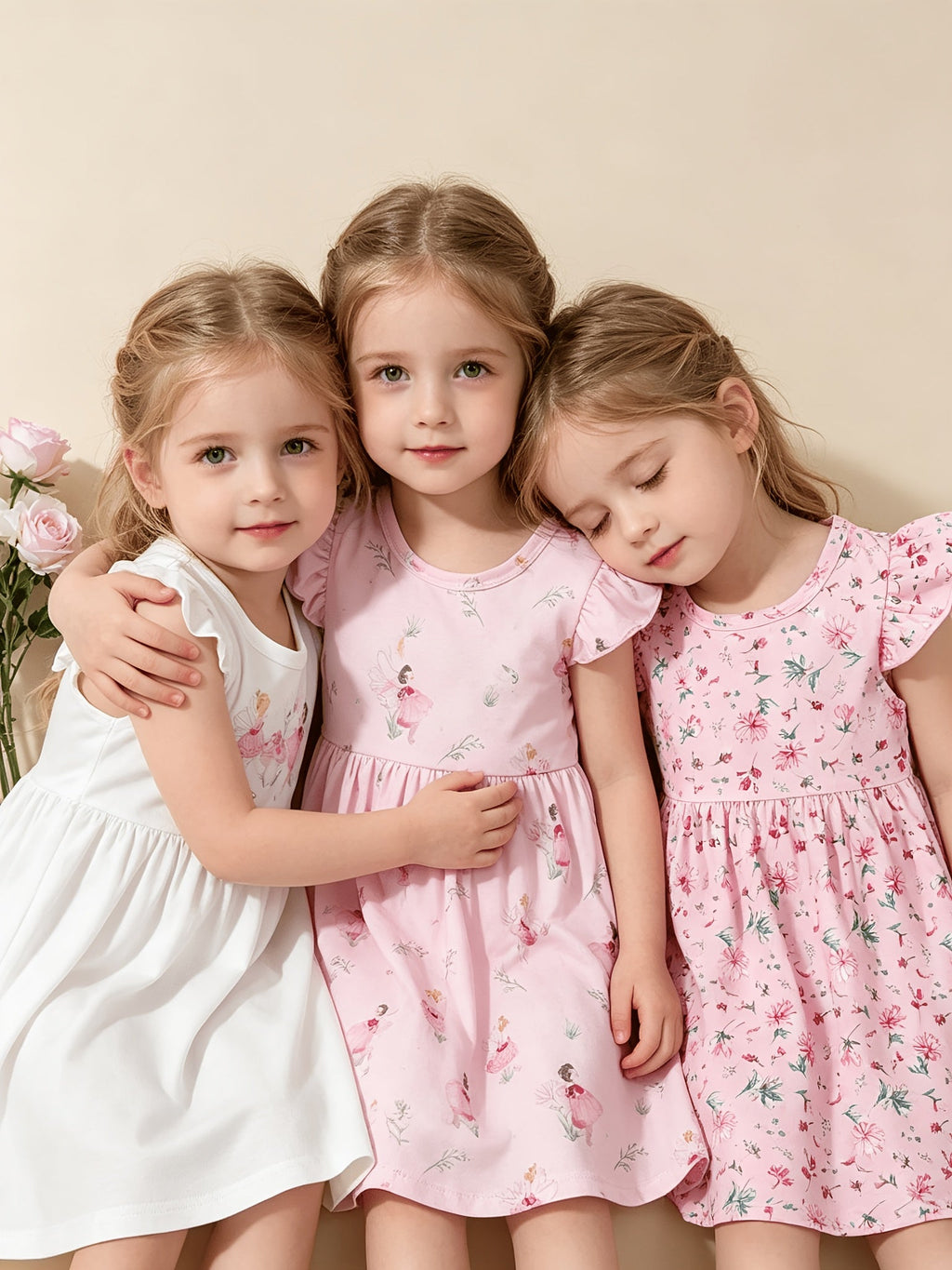 Baby Girl Dress Set - Coordinated Outfit – Sizes 9-12M–2-3Y