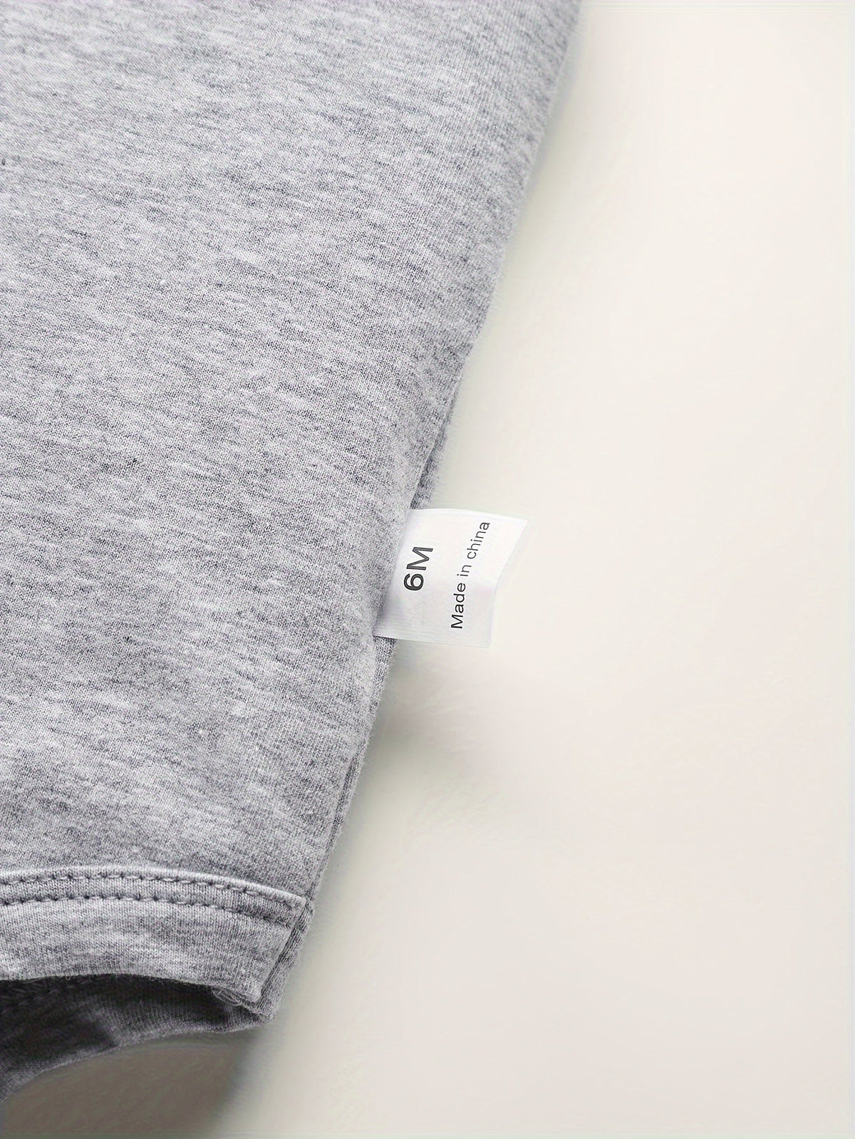 Baby Lil Nugget Cotton Bodysuit in Grey with Red Lettering and Short Sleeves for Everyday Layering