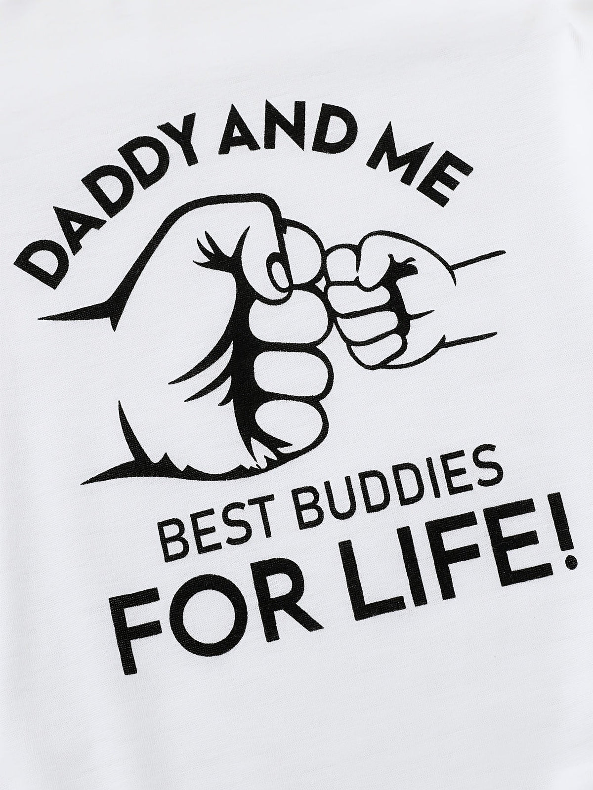Baby Boys' Daddy and Me Pants Set with a Fist-Bump Bodysuit and Gray Knotted Hat for Everyday Outfits