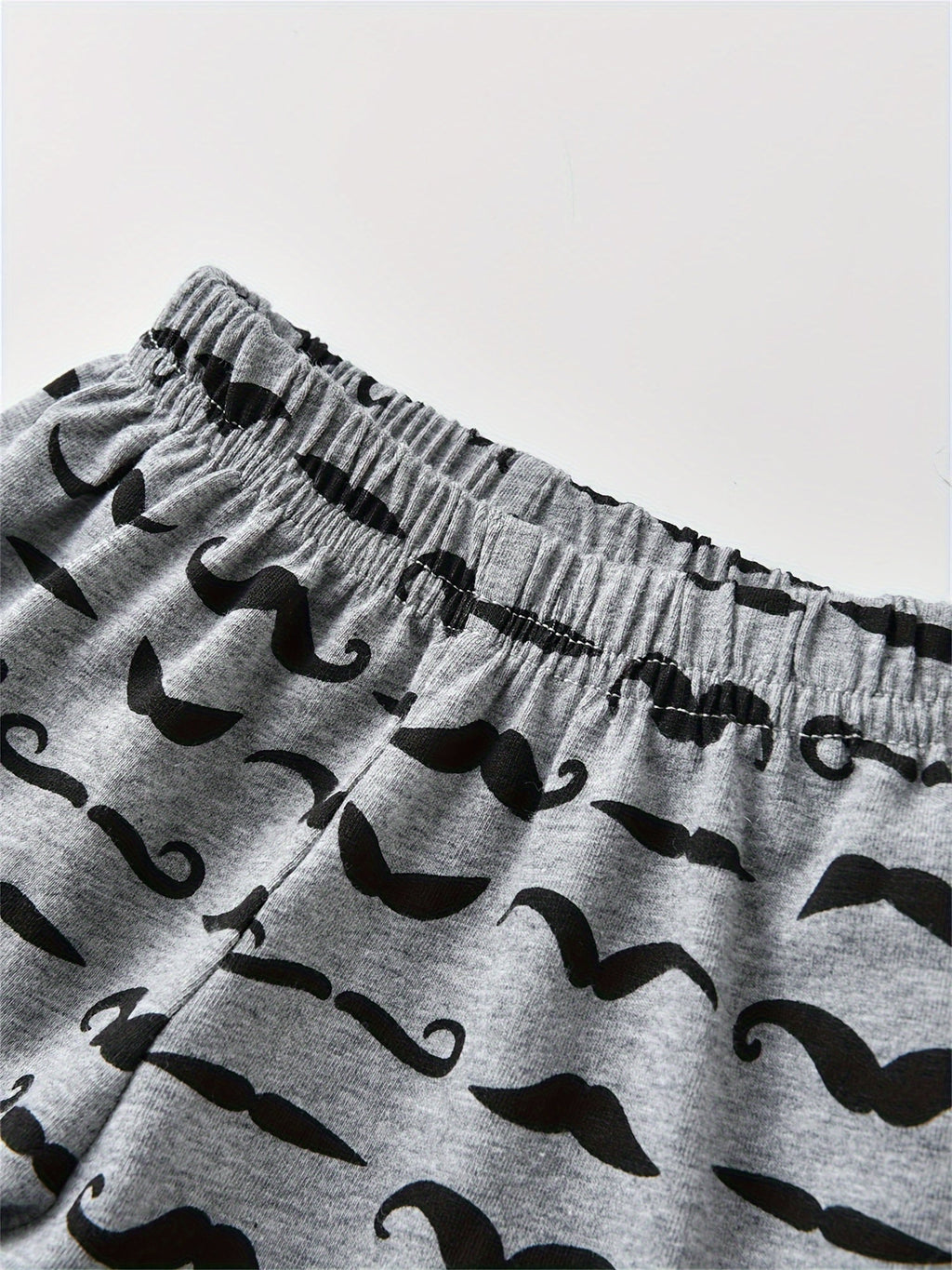 Baby Boy Three Piece Outfit Set with Moustache Print Pants and a Ladies I Have Arrived Bodysuit