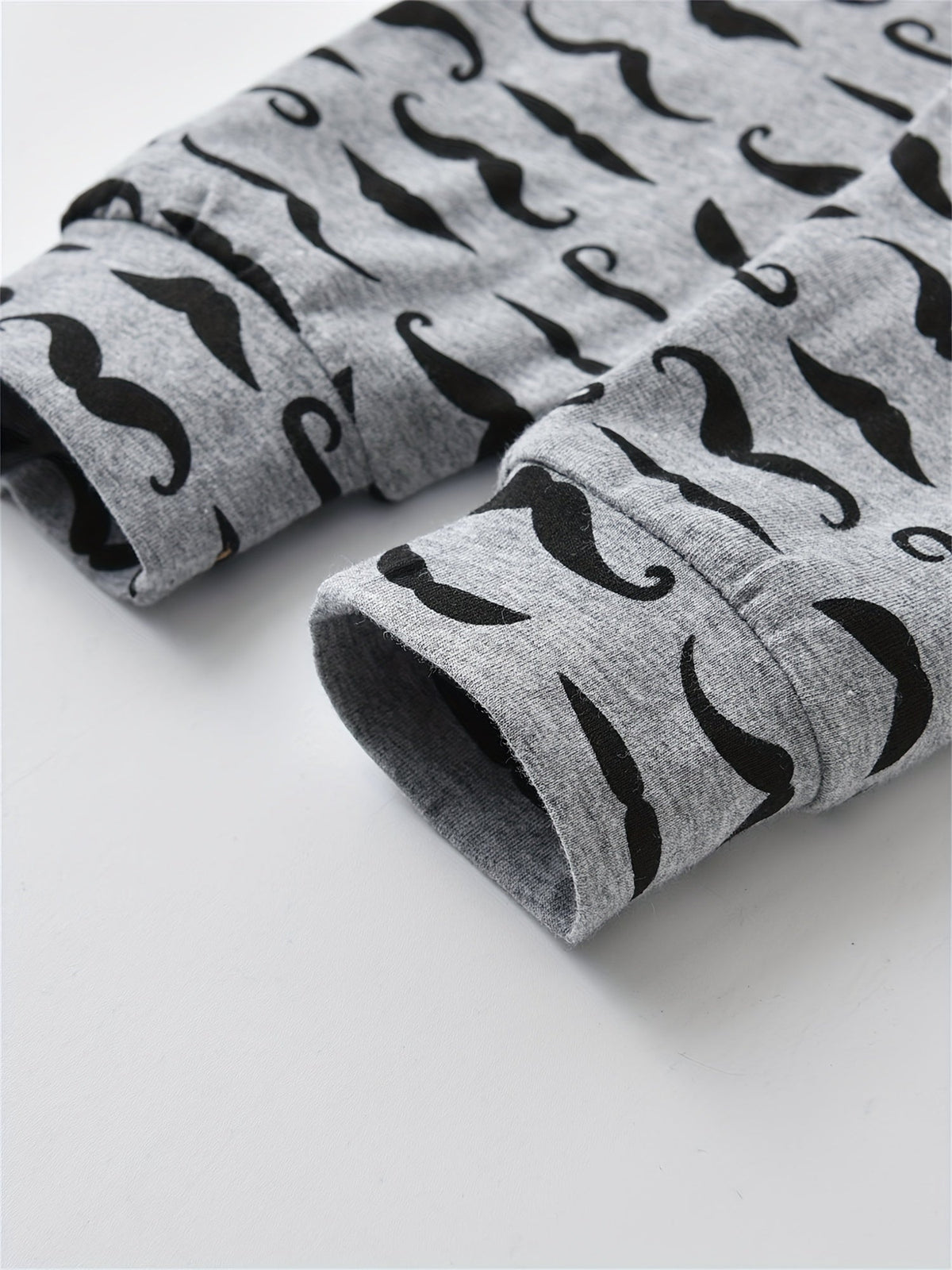 Baby Boy Three Piece Outfit Set with Moustache Print Pants and a Ladies I Have Arrived Bodysuit