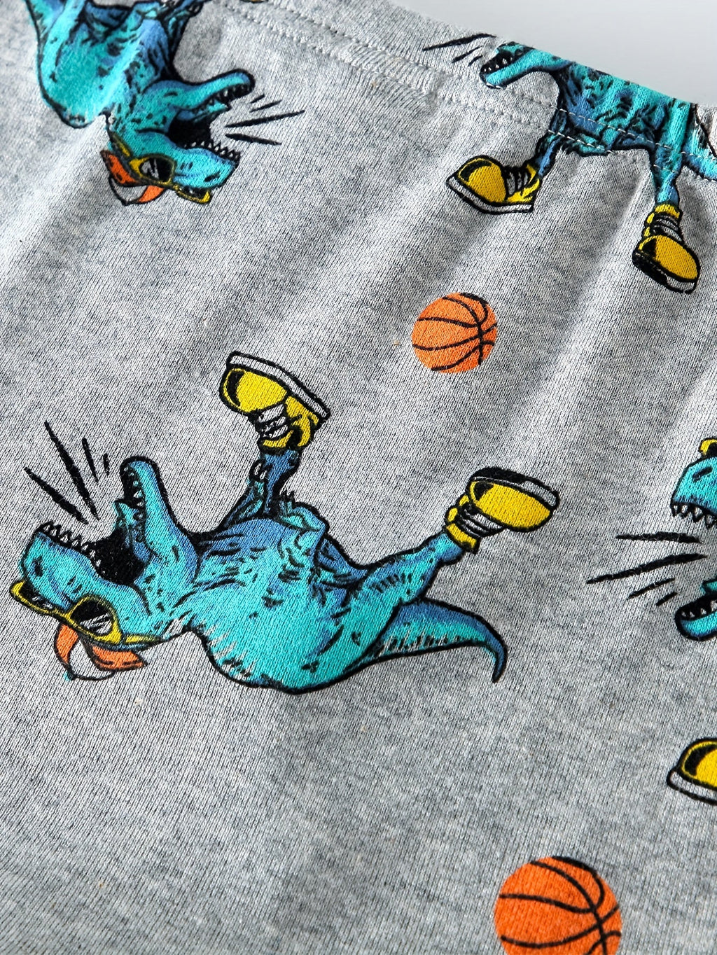 Boys' Dinosaur Boxer Briefs in a Six Pack with Colorful Sports and Car Prints for Everyday Underwear