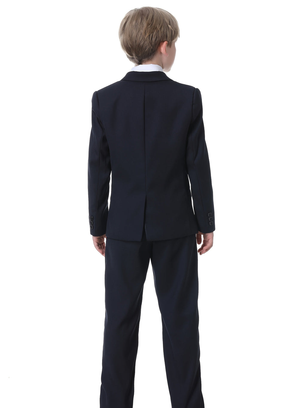 Boys' Three-Piece Formal Suit Set of Jacket, Vest and Trousers for Weddings and Special Occasions