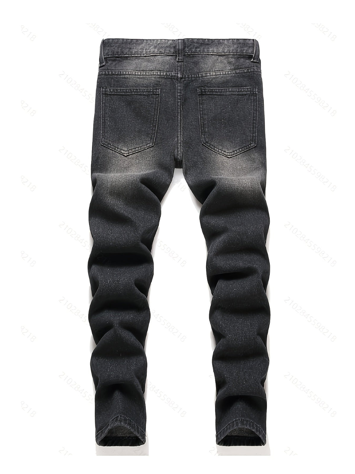 Boys' Distressed Jeans 3-Pack in Black, Blue and Light Wash Denim for Slim Fit Everyday Casual Outfits