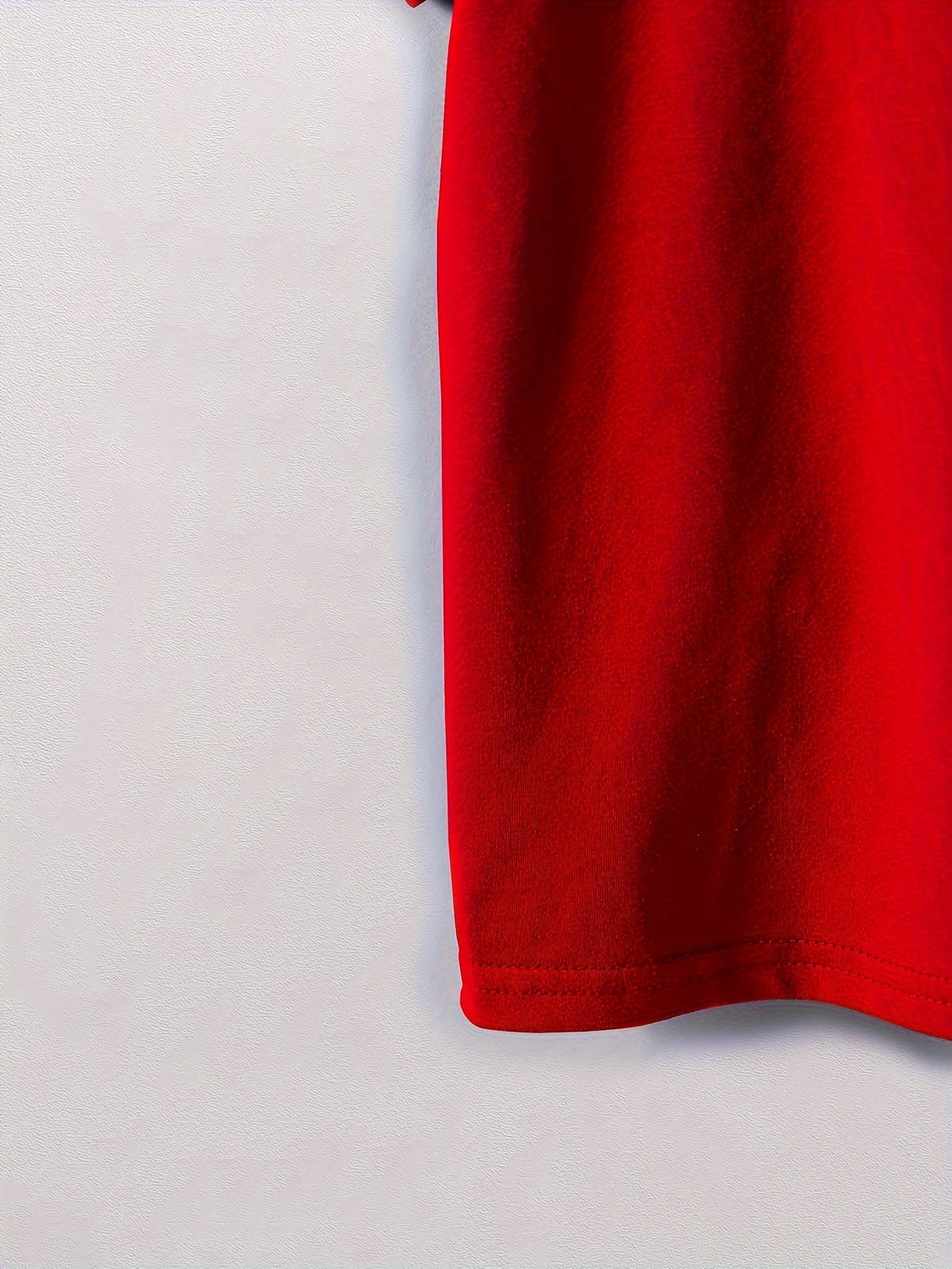 Boys' Skateboarding Bear T-Shirt in Red with a Cartoon Front Graphic and Short Sleeves for Summer