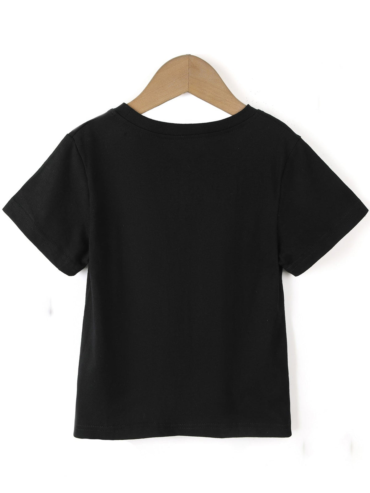 Boys' I Take After My Nana Graphic T-Shirt in Black with Orange Lettering for Casual Everyday Outfits