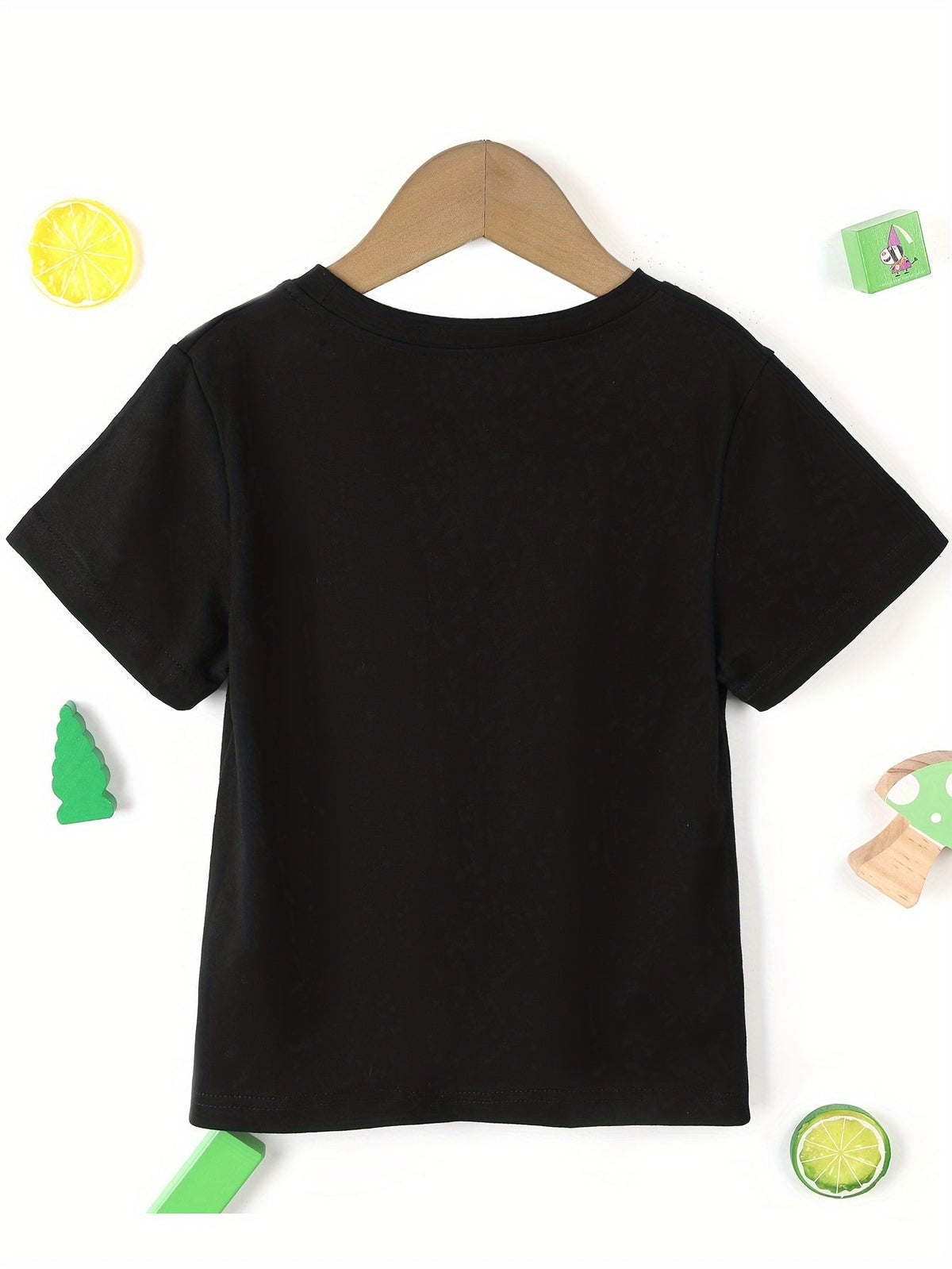 Boys' Yes I Am a Boy Graphic T-Shirt in Black with Colorful Lettering and Short Sleeves for Everyday Wear