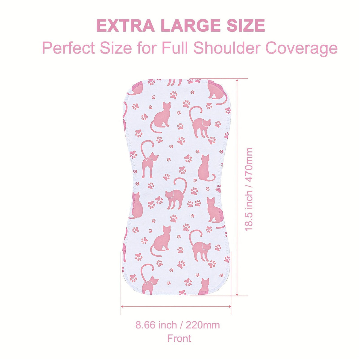 Burp Cloth Ten-Pack with Curved Shoulder-Friendly Shapes in Coordinated Prints for Everyday Feeding Care