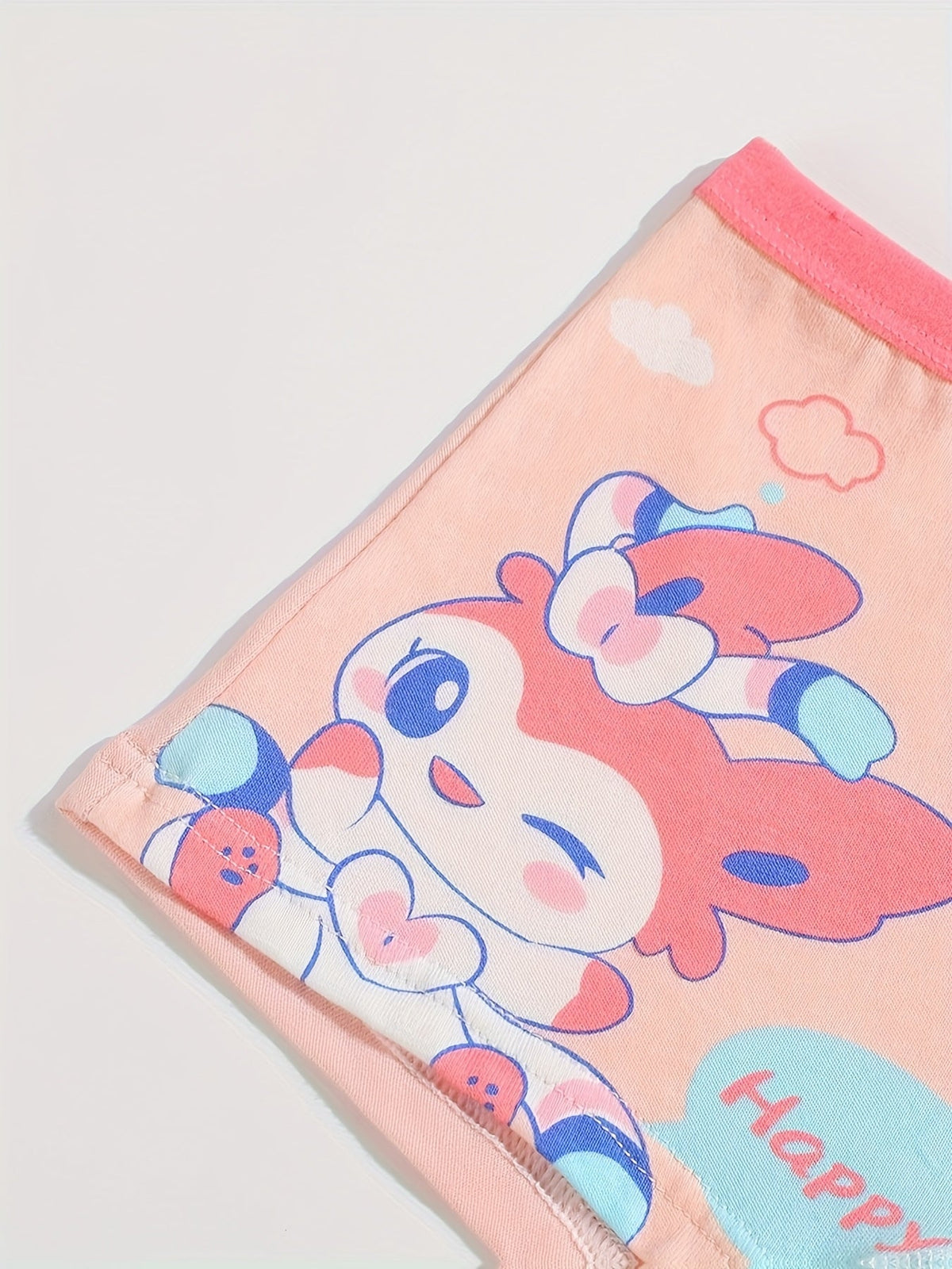 Girls' Cotton Boxer Briefs Eight Pack with Random Animal and Cartoon Prints for Daily Underwear Changes