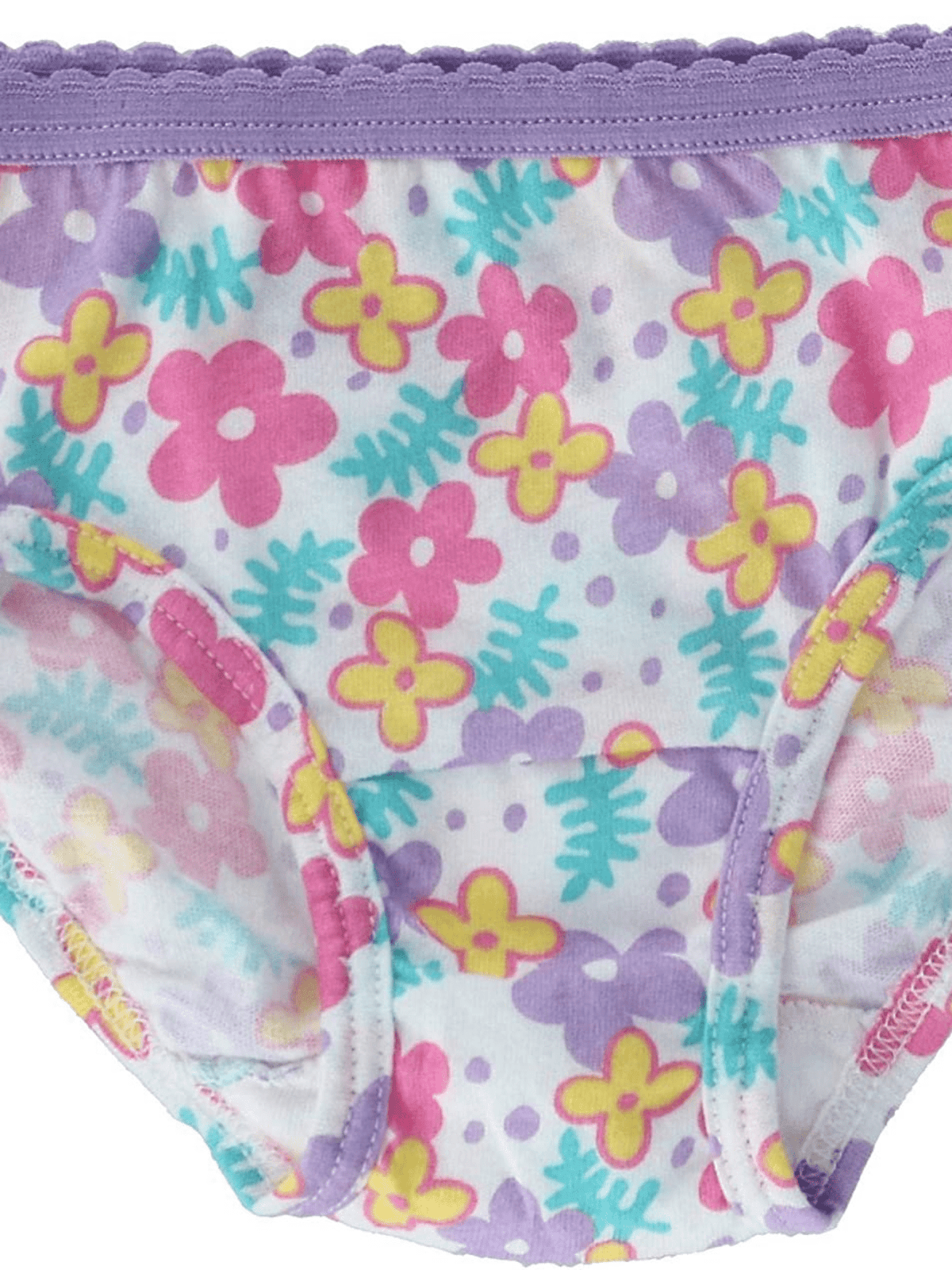 Toddler Girls' Cotton Briefs 10-Pack in Assorted Prints and Colors with Soft Waistbands for Daily Changes