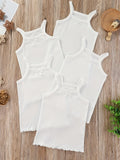 Girls' Camisole Undershirts - 3-Pack White Basics