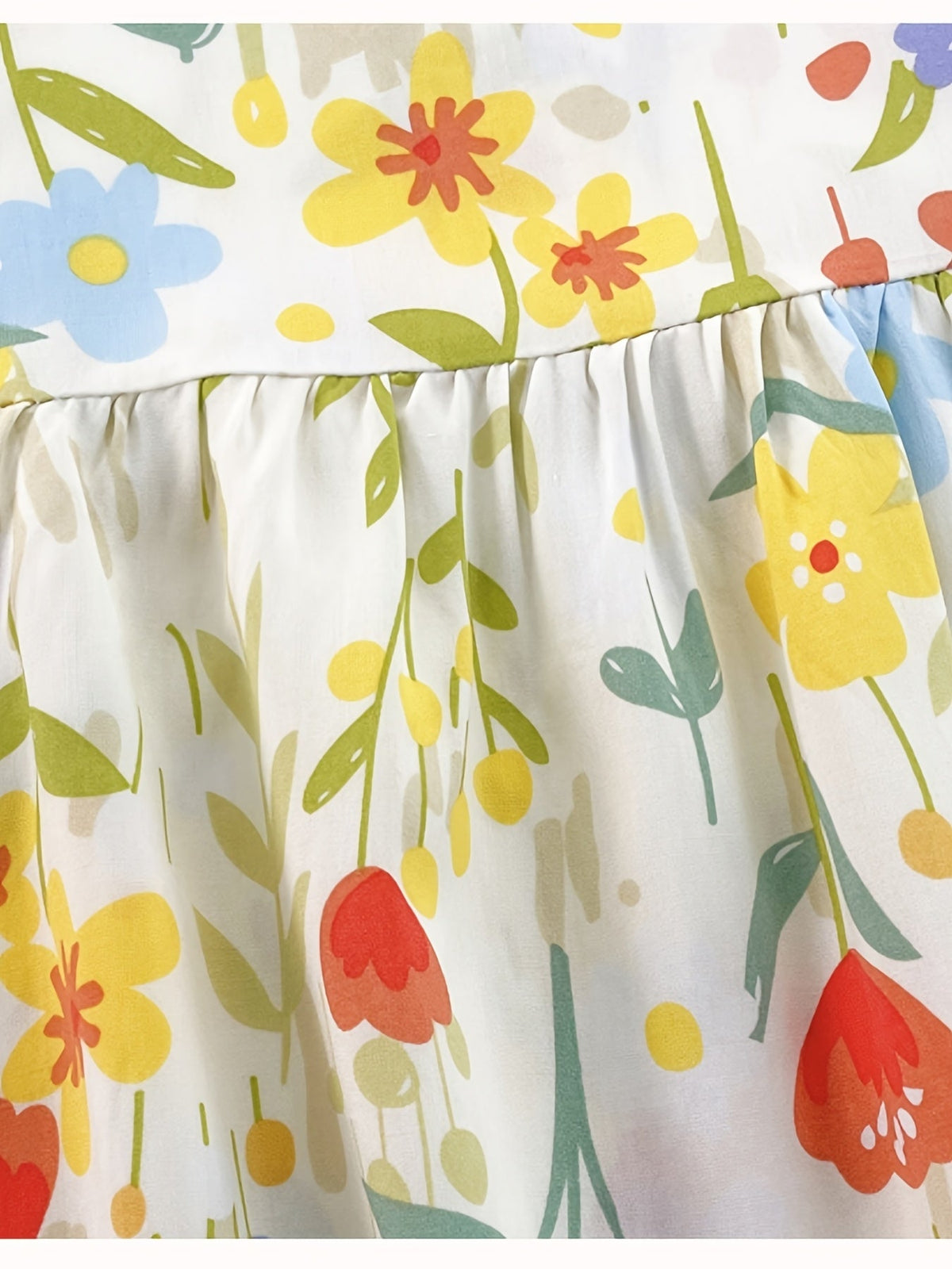 Girls' Sleeveless Summer Dresses 10-Pack in Random Prints with Gathered Skirts for Everyday Outfits
