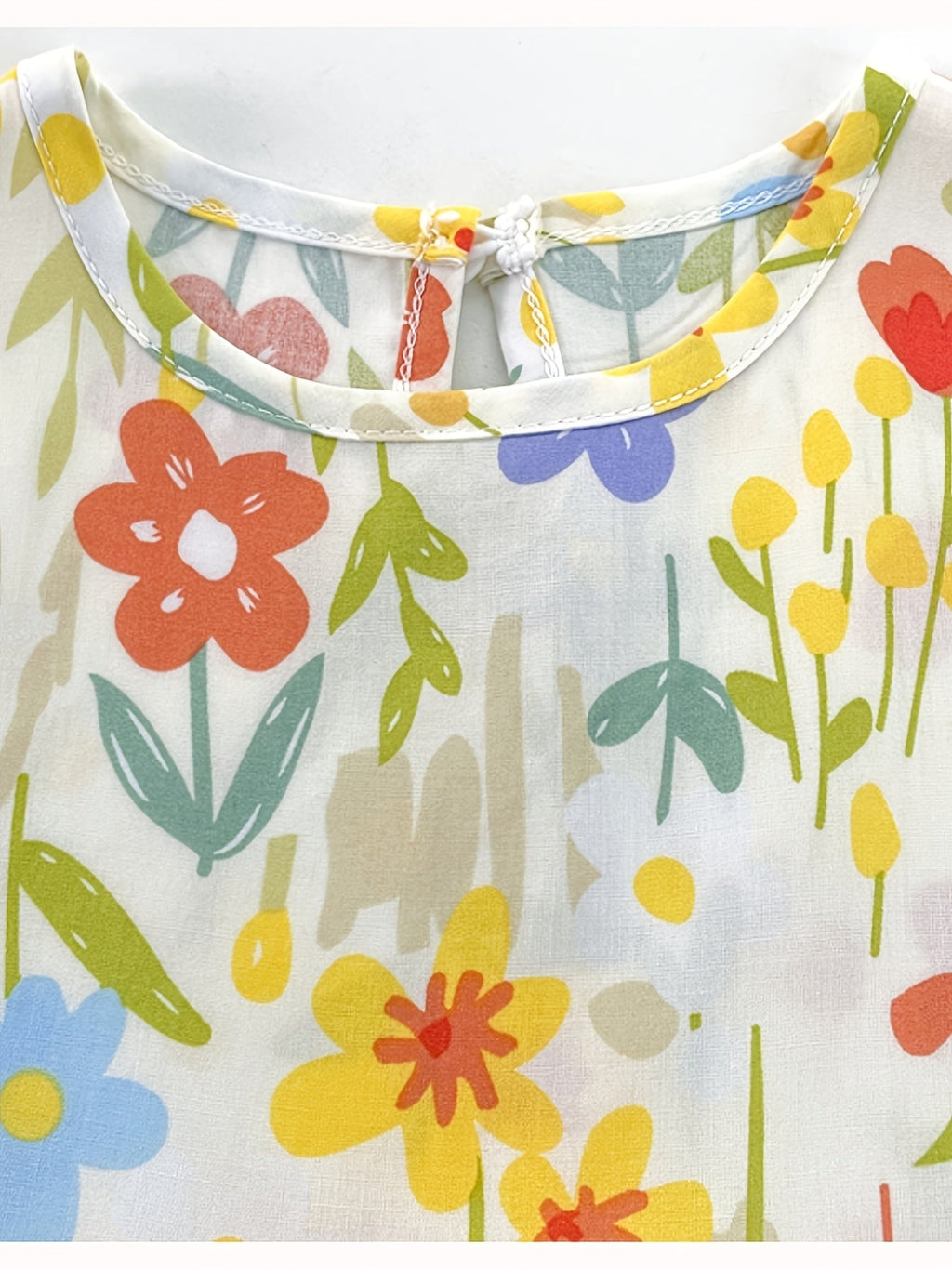 Girls' Sleeveless Summer Dresses 10-Pack in Random Prints with Gathered Skirts for Everyday Outfits