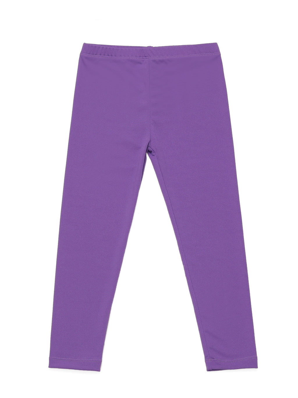 Girls' Stretch Leggings in a Ten Piece Solid Color Pack with Full Length Legs for Everyday Outfits