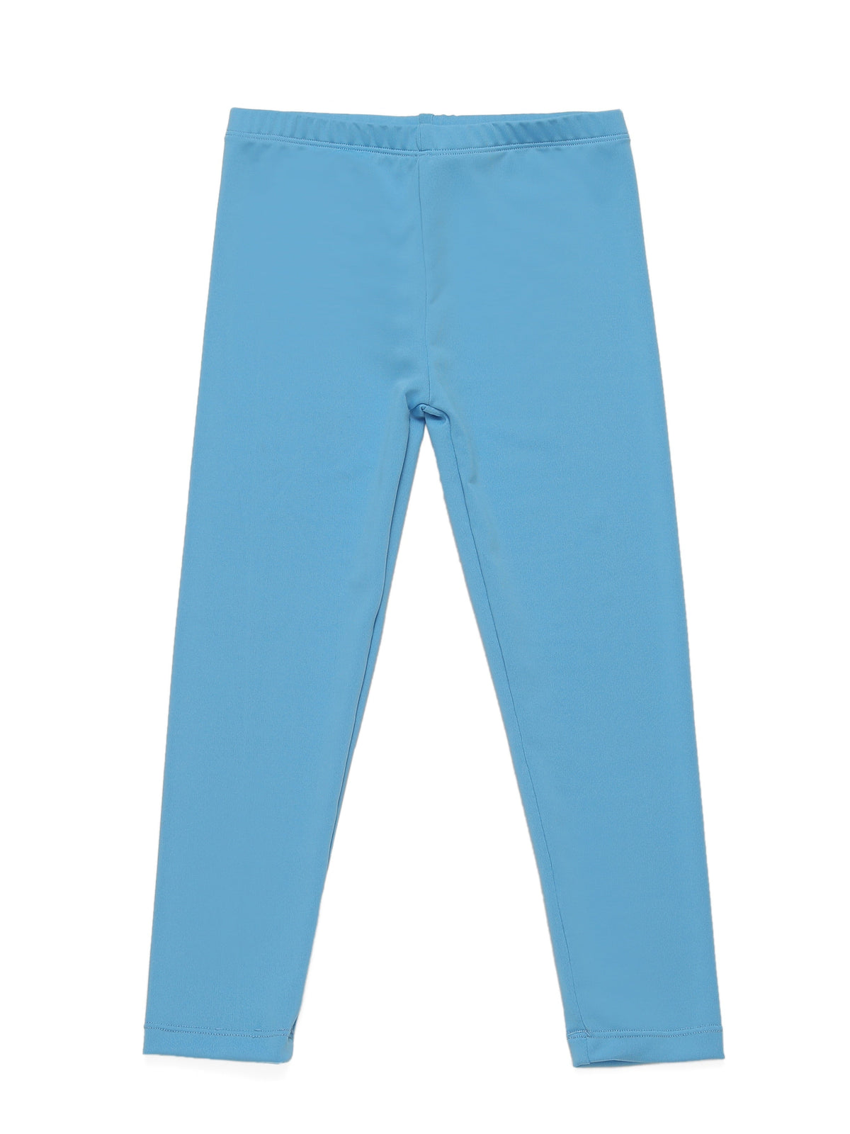 Girls' Stretch Leggings in a Ten Piece Solid Color Pack with Full Length Legs for Everyday Outfits