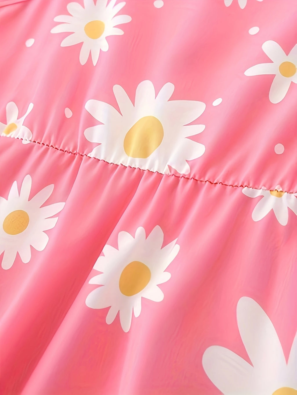 Girls' Flower Print Dress and Hat Set in Pink or Purple with Thin Straps and a Flared Skirt for Summer