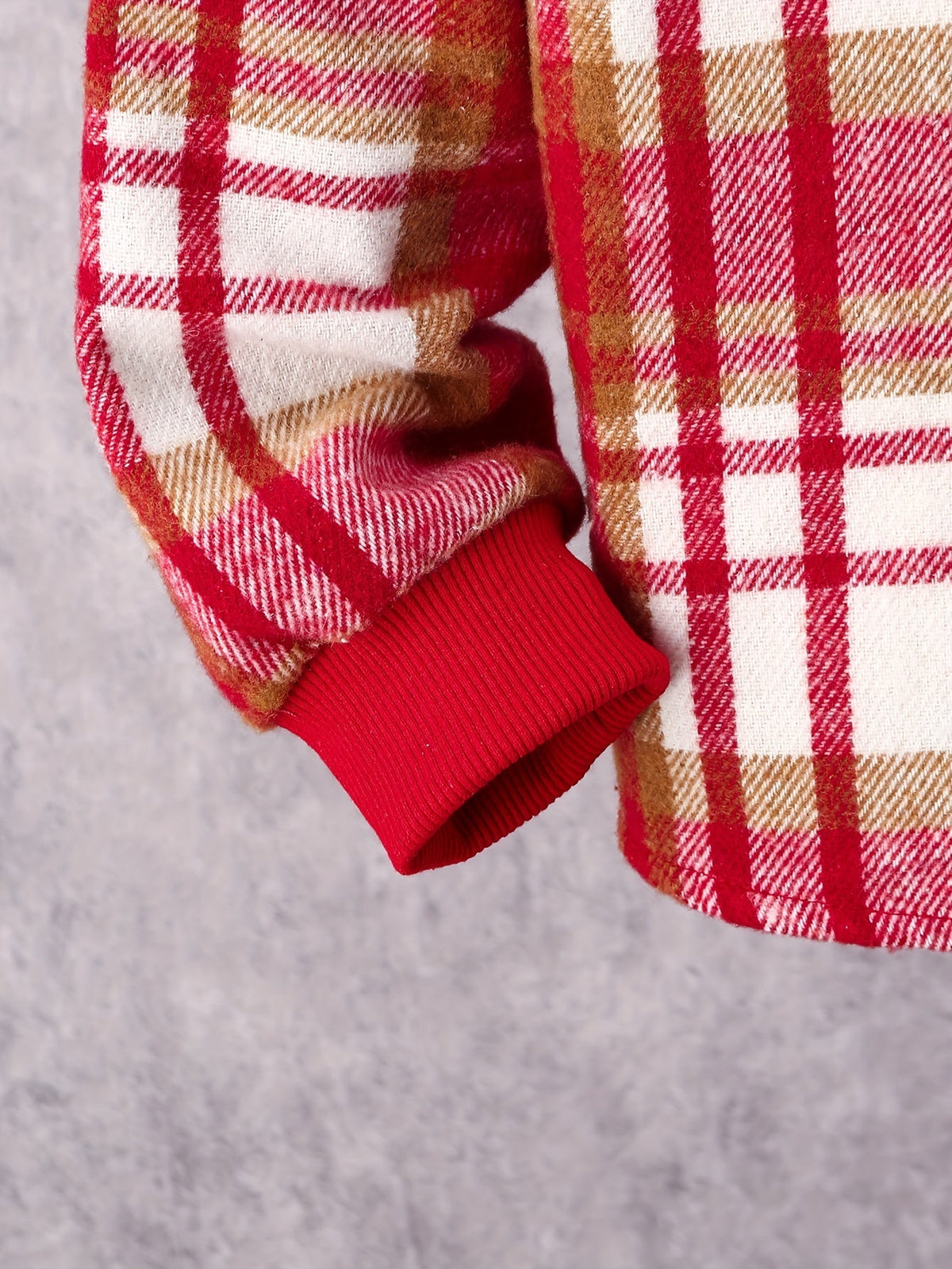 Girls' Plaid Outfit Set with a Hooded Button-Front Shirt and Matching Jogger Pants for Fall Casual Wear