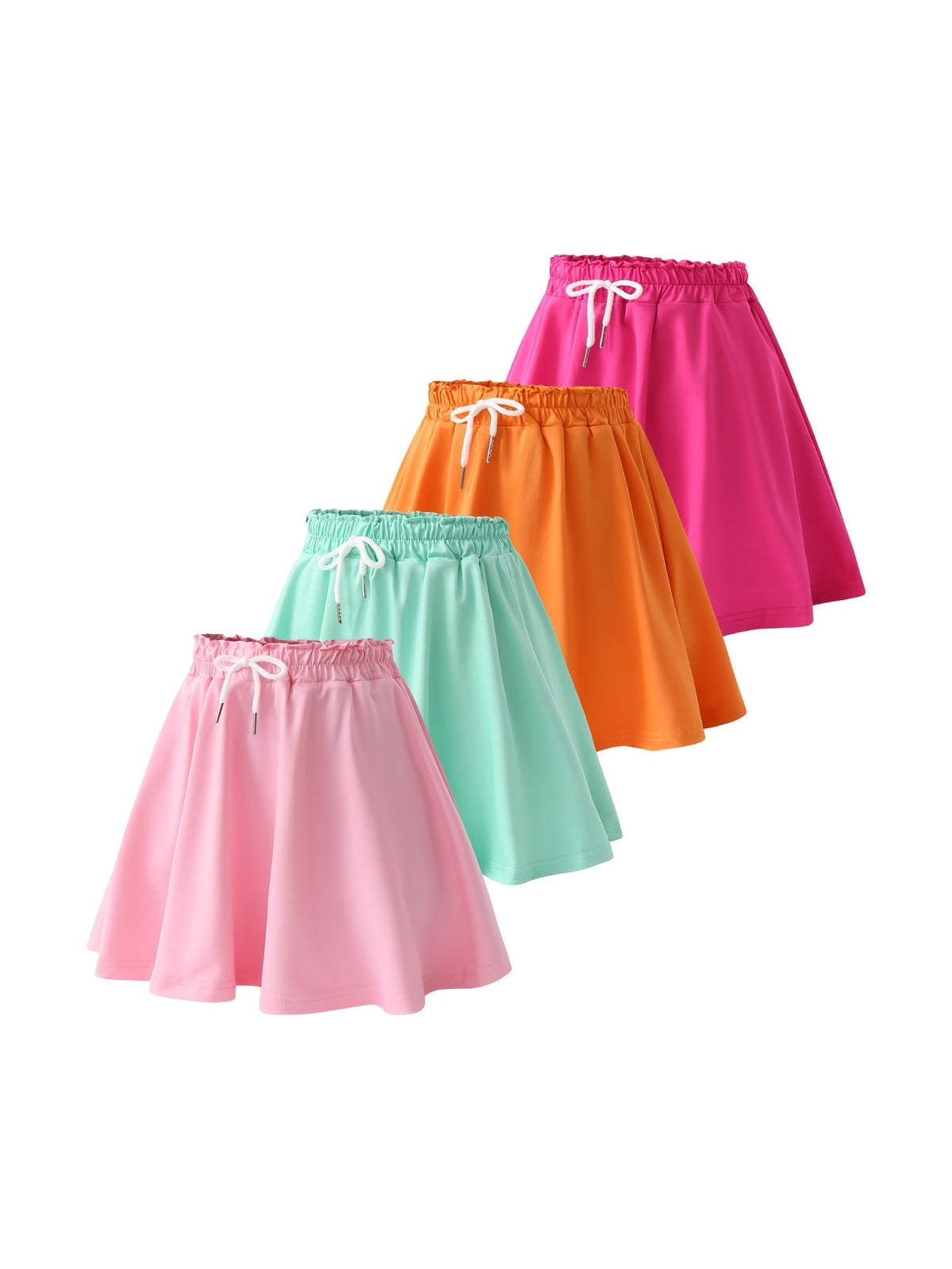 Girls' Quick-Dry Shorts - 4-Pack