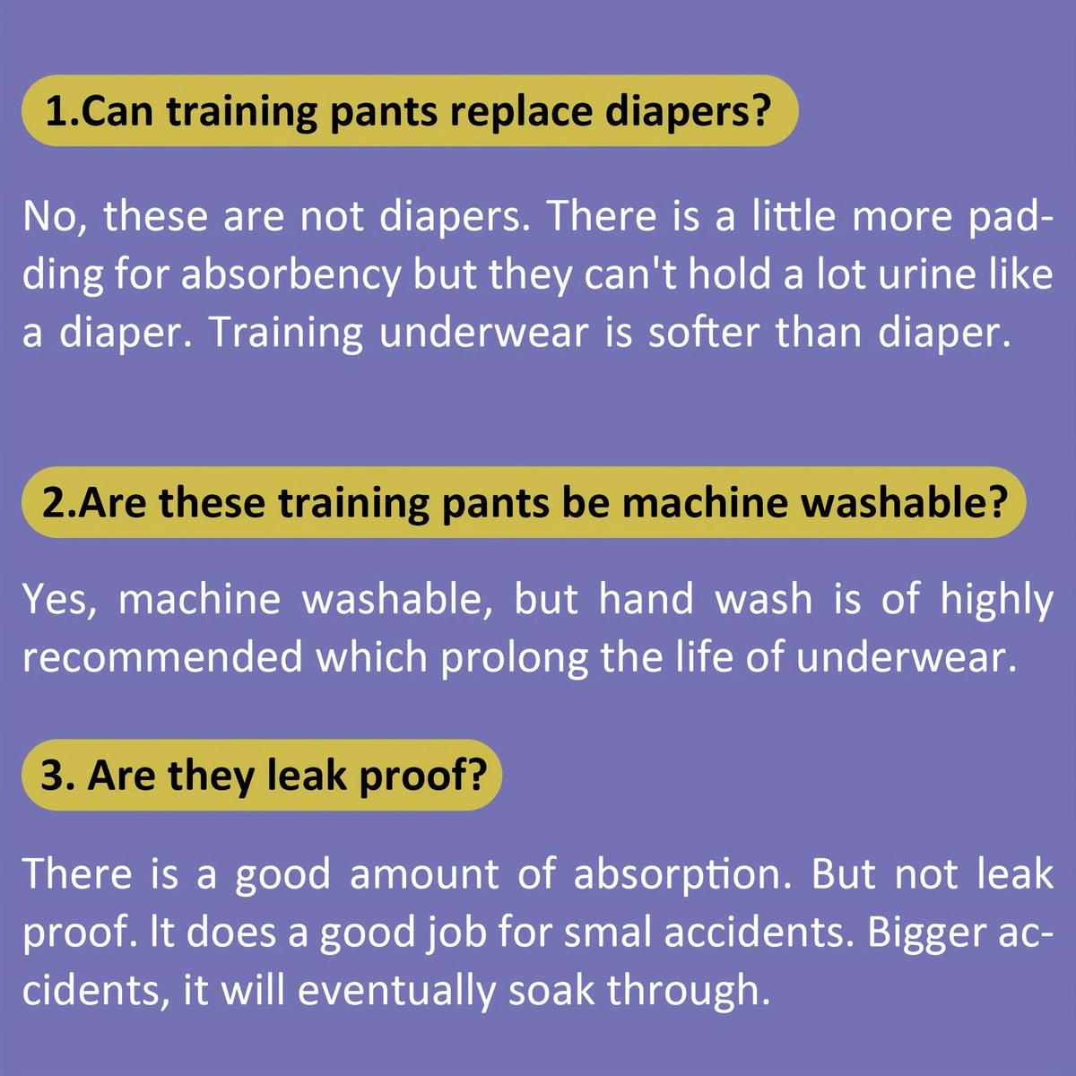 Girls' Potty Training Pants Ten-Pack with Assorted Prints and Contrast Trim for Supervised Toilet Training