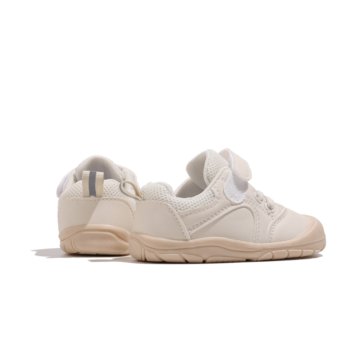 Toddler Sneakers for Girls with Hook-and-Loop Straps and Short Lace Details in Pink or Sky Blue