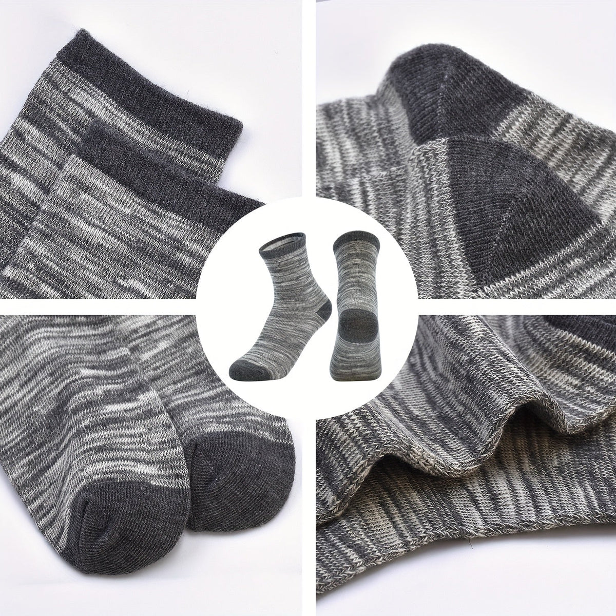 Boys' Crew Socks 20-Pair Pack in Assorted Colors and Patterns with Ribbed Cuffs for Everyday Casual Wear