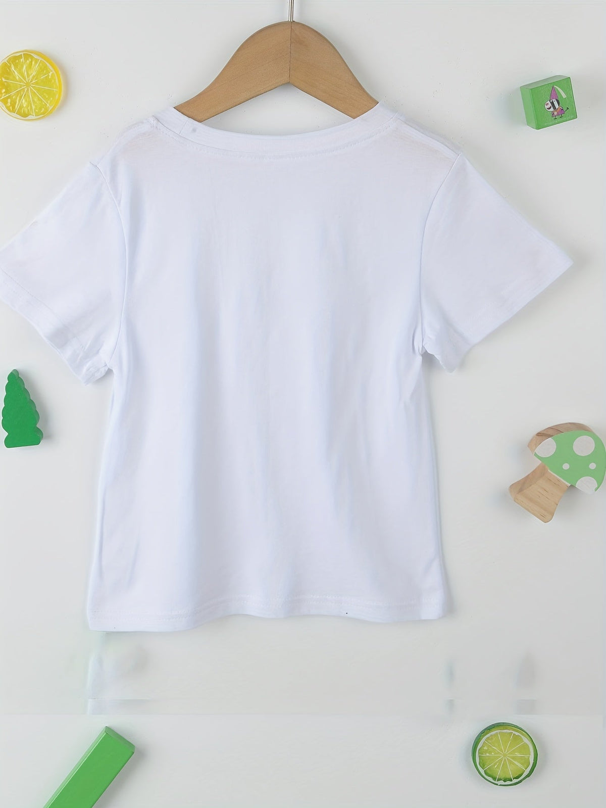 Kids' God Says You Are Floral T-Shirt with Colorful Flower Illustrations and Short Sleeves for Daily Wear