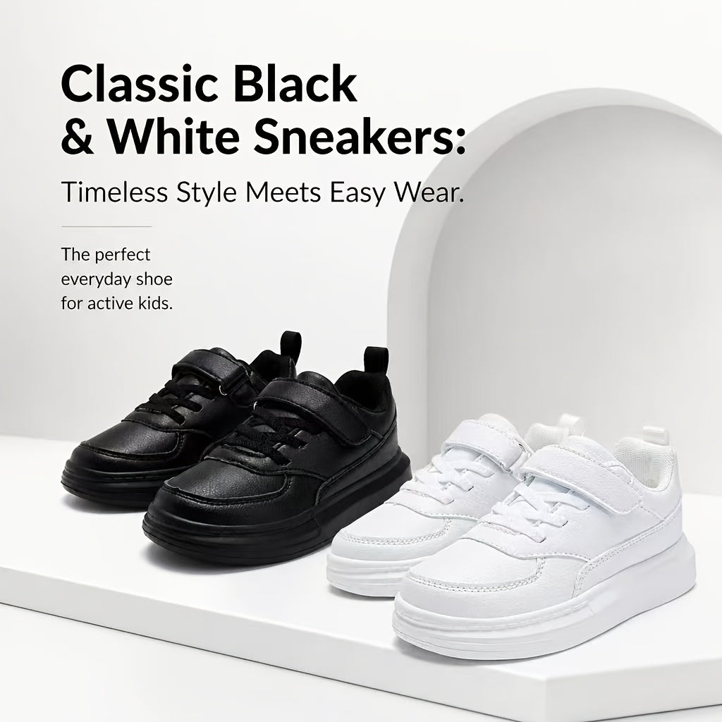 Kids' Running Shoes - Breathable Mesh & Lightweight – Black