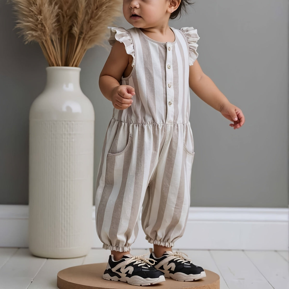 Kids' Chunky Panel Sneakers with Mesh Sections and Lace Up Fronts in Fuchsia, Beige or Black Styles