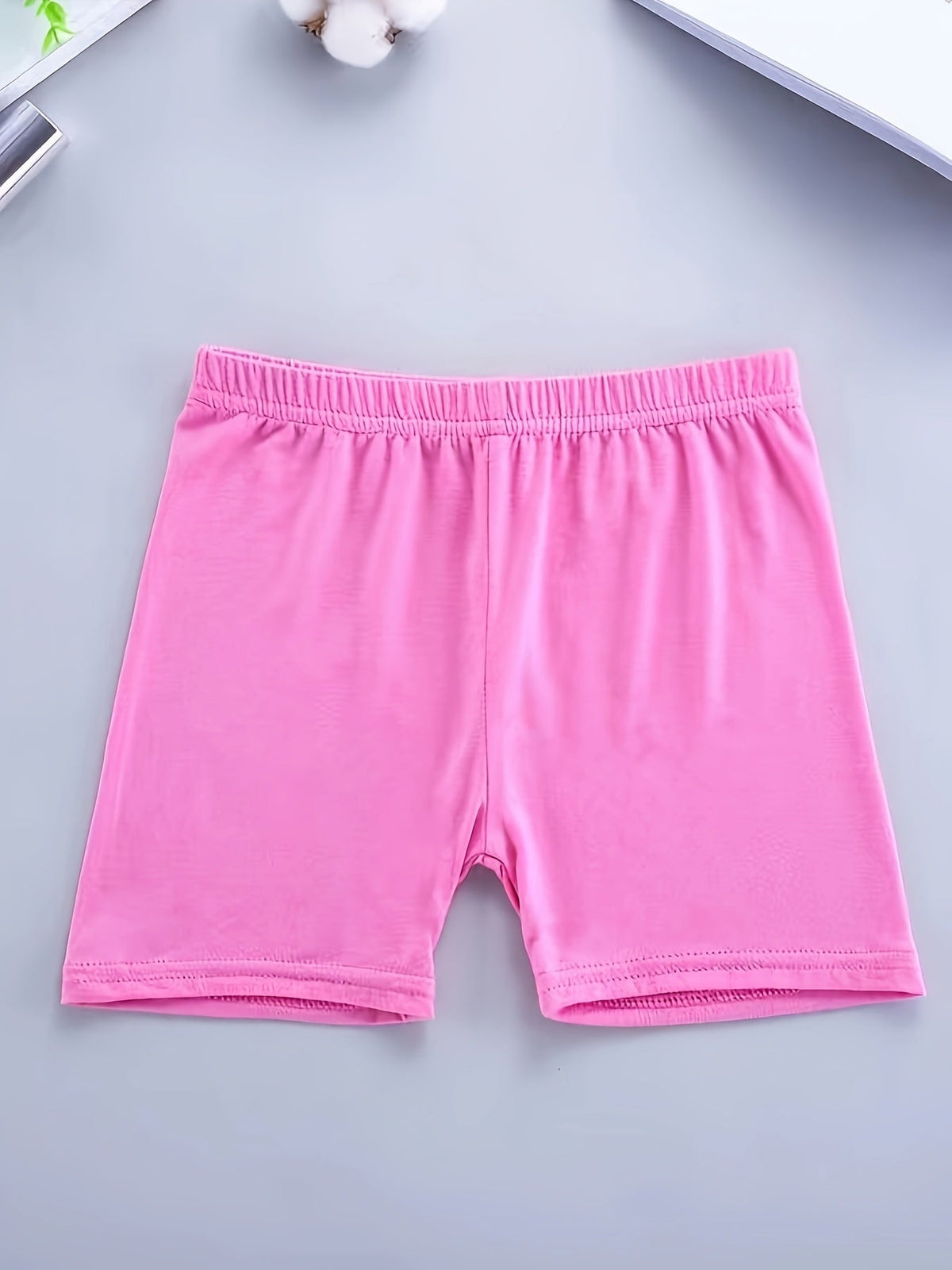 Girls' Six-Pack Modal Bike Shorts in Black or Mixed Colors with Elastic Waists for Dance and Layering