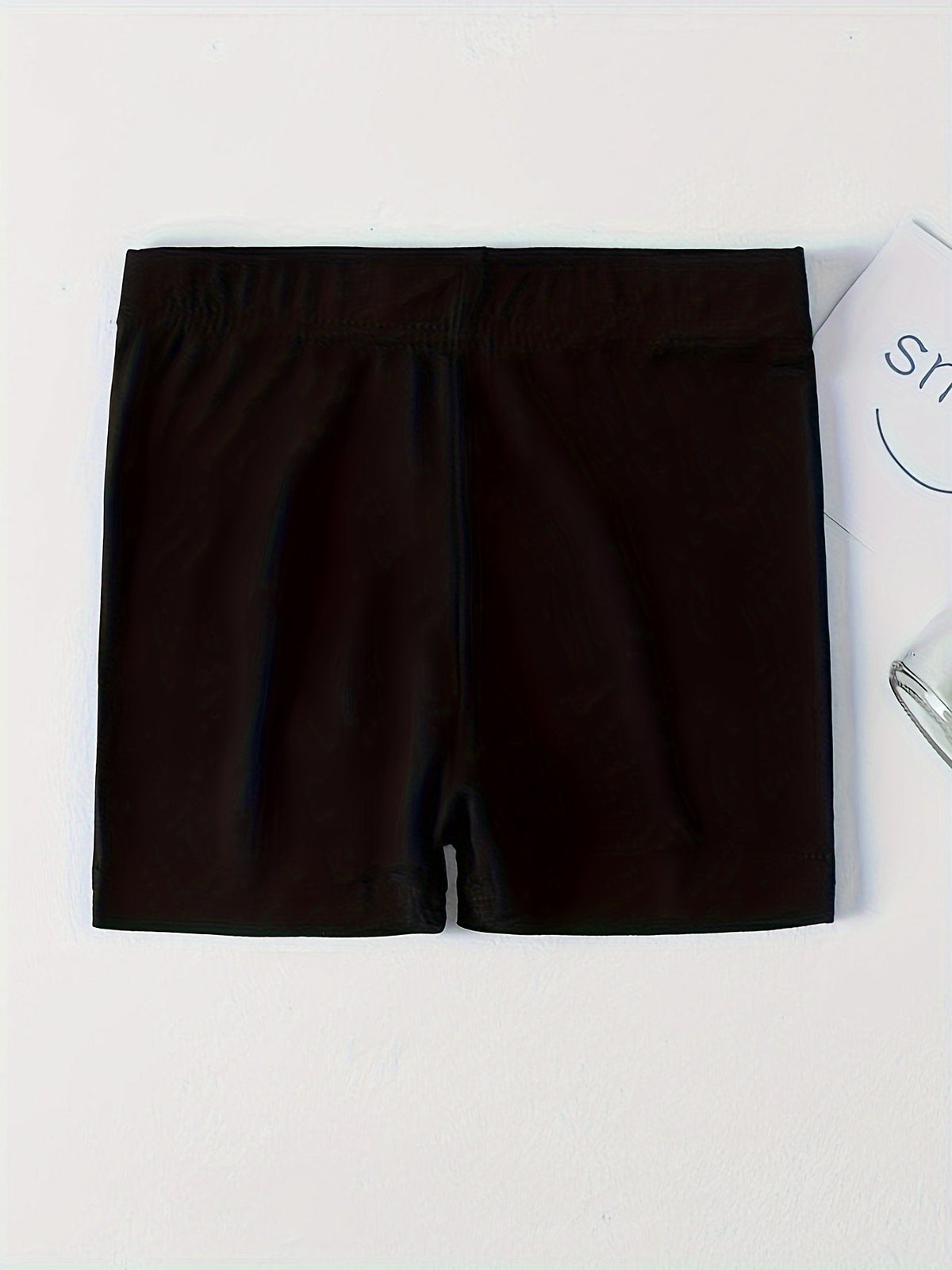 Girls' Bike Shorts 6-Pack with an Elastic Waist in Black or Mixed Colors for Everyday Under-Dress Layering