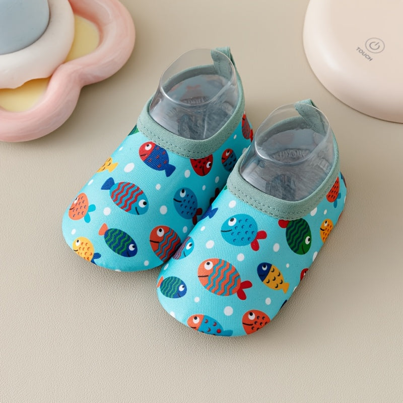 Toddler Sock Shoes in a Two Pair Pack with Animal Prints and Soft Soles for Everyday Indoor Wear